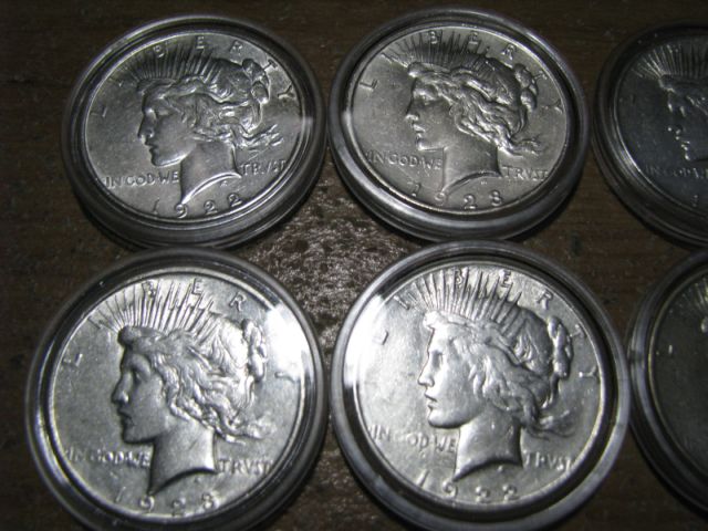 Peace-Dollars,-Lot-Of-10